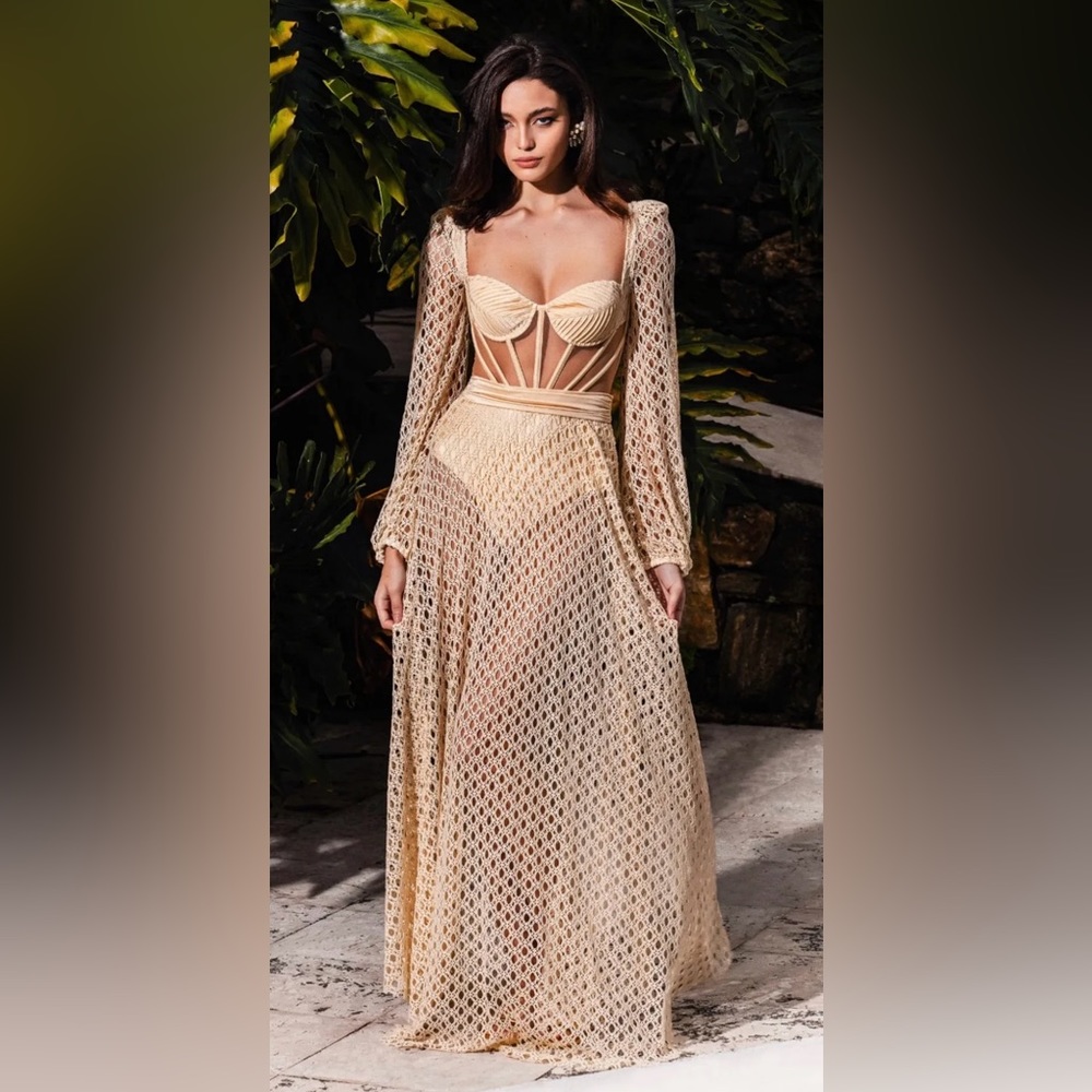 Beige/Nude beach dress